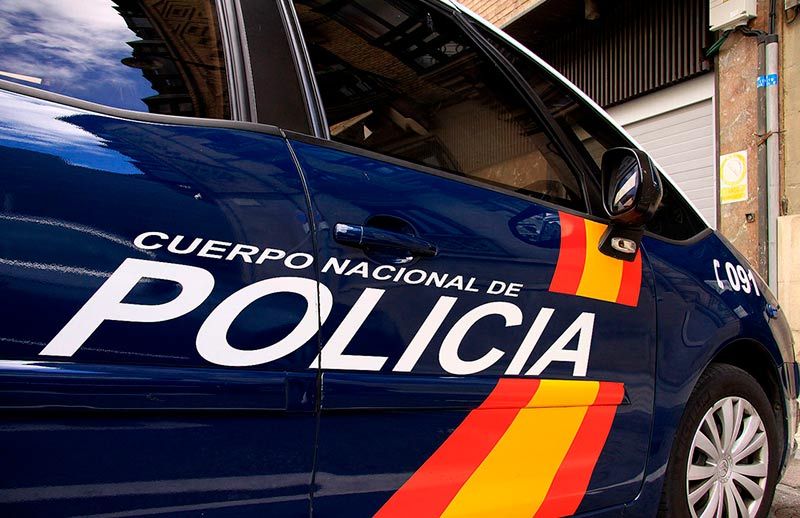 Un coche patrulla de la policía Nacional.