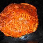 Hornazo típico de Salamanca con una receta tradicional de la panadería de Tenebrón. 