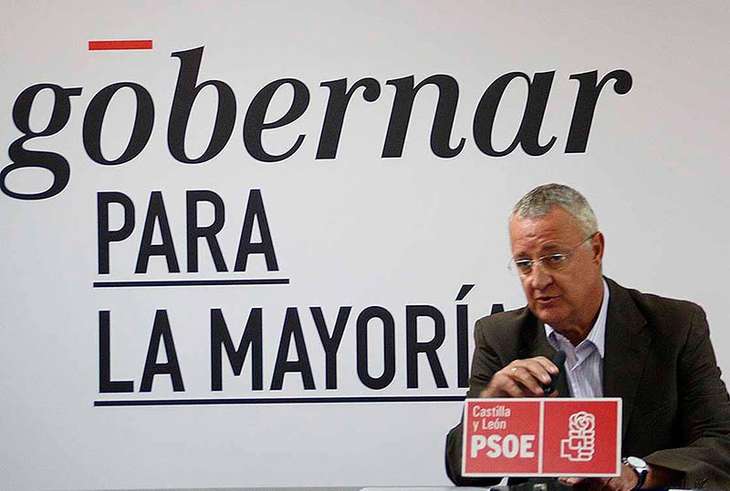 Jesús Caldera, este miércoles en rueda de prensa.