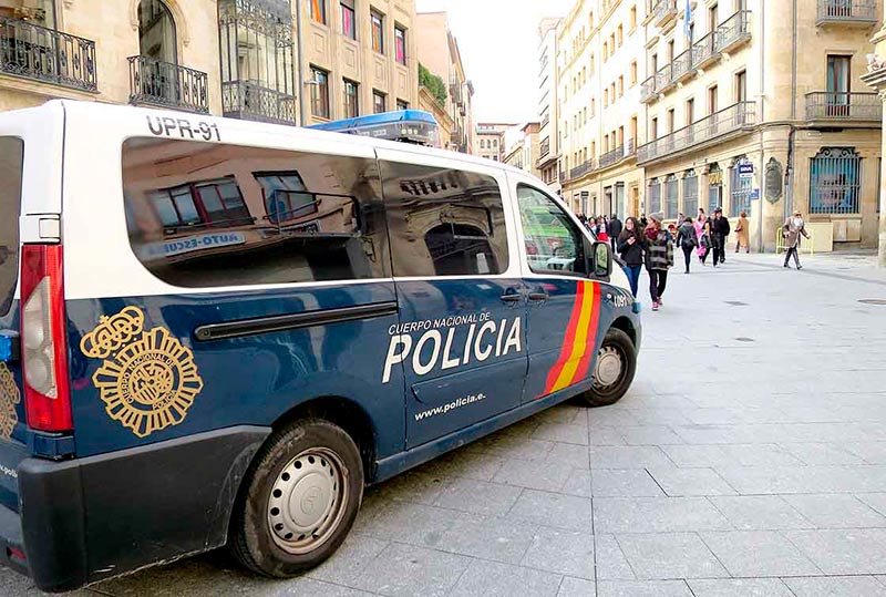Un vehículo de la Policía Nacional.