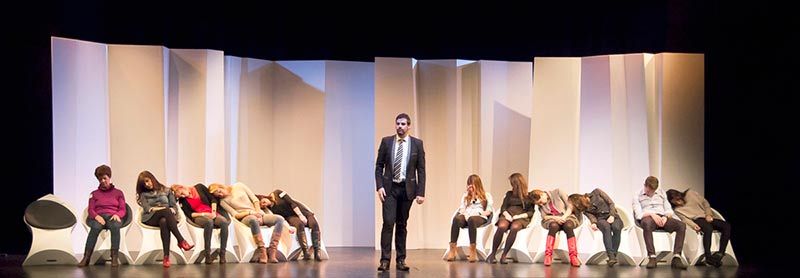 Jorge Astyaro, en un momento de una de sus actuaciones. 