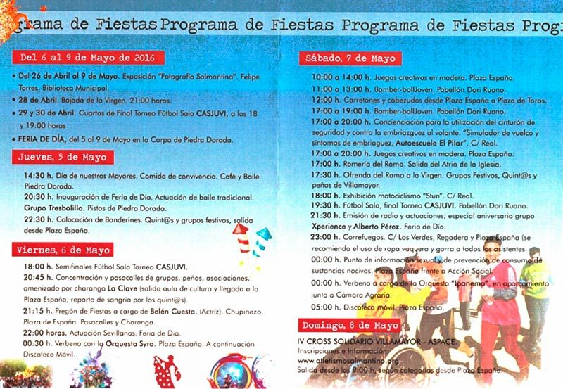 Programa Fiestas Villamayor 1