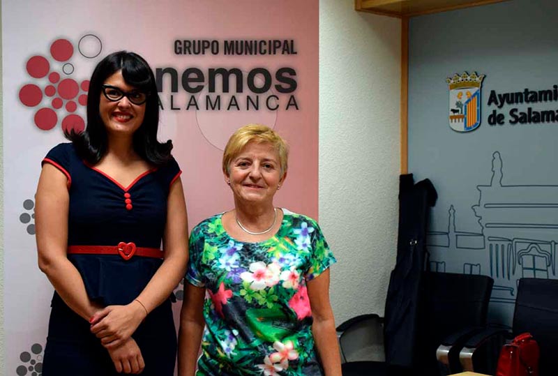 Virginia Carrera y Pilar Moreno, de Ganemos.