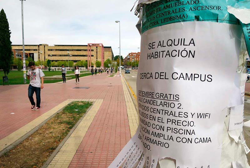 Los universitarios son los principales demandantes de pisos en alquiler en pisos compartidos. (Archivo)