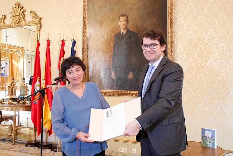 Amalia Iglesias, ganadora del premio Ciudad de Salamanca de Poesía. 