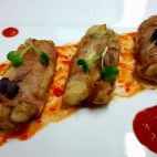 Espárragos rellenos.