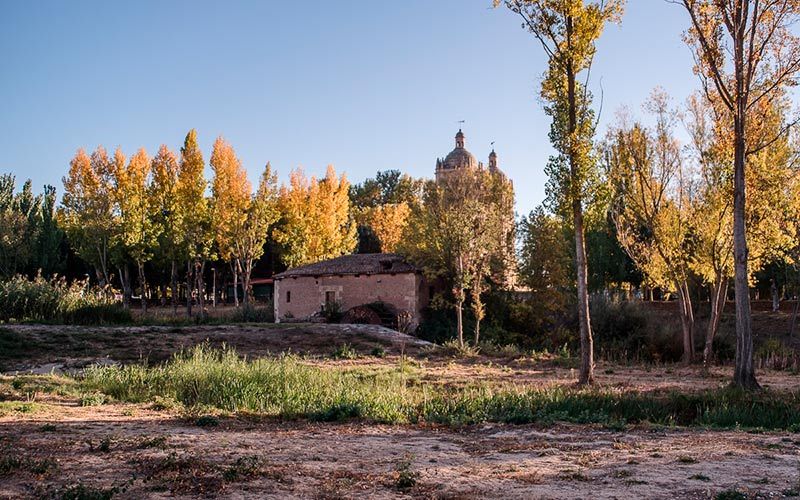 La Aceña del Tormes se encuentra junto a la iglesia Nueva del Arrabal.