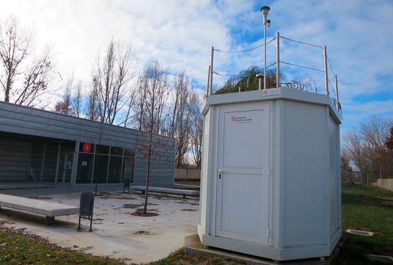 La estación ambiental de La Aldehuela para medir la calidad del aire.