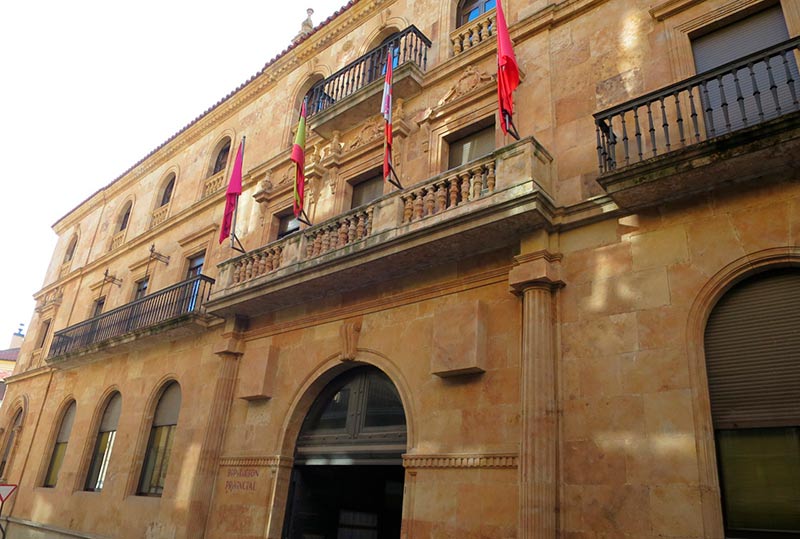 La entrada a la Diputación provincial. (Archivo)
