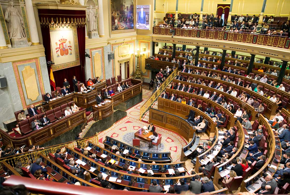 El pleno del Congreso de los Diputados.