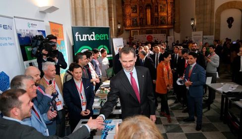El rey Felipe VI y el presidente de la República Portuguesa, Marcelo Rebelo de Sousa, inauguraron Startup Olé 2018.
FOTO. Archivo. 