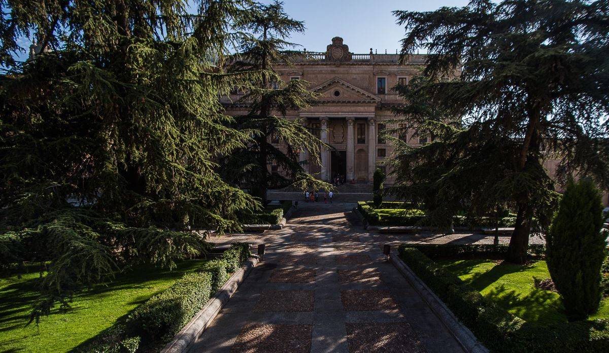 El palacio de Anaya, actual Facultad de Filología, visto desde la Catedral. 