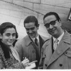 Carmen Martin Gaite con Ignacio Aldecoa y Alfonso Sastre. 1954. Foto. Archivo Carmen Martín Gaite.
