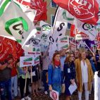 Los sindicatos se movilizan frente a Educación de la Junta de Castilla y León. (ARCHIVO)