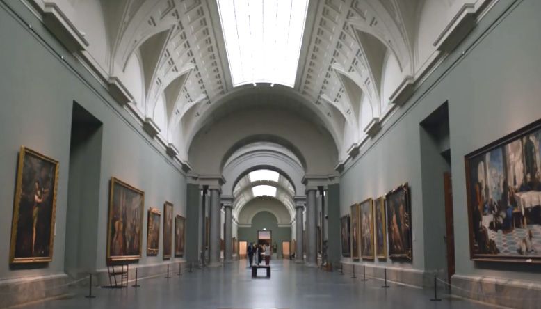 El Corte Inglés fecilita al Museo El Prado con la producción del corto 'Arte y Moda en El Prado'.