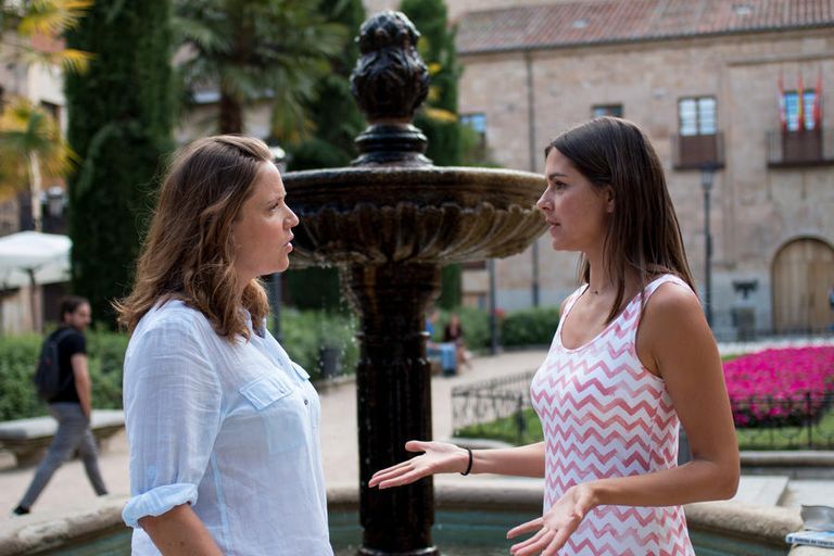 Susan Hoecke y Patricia Aulitzk, las protagonistas de Un verano en Salamanca.