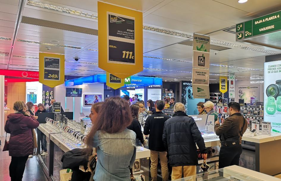 El Black Friday en El Corte Ingles en 2019.