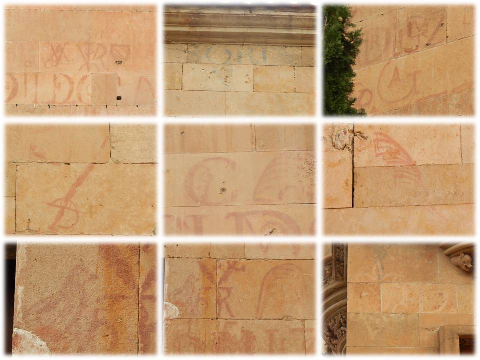 Detalles en el Patio de Escuelas, Clerecía y Catedral Nueva