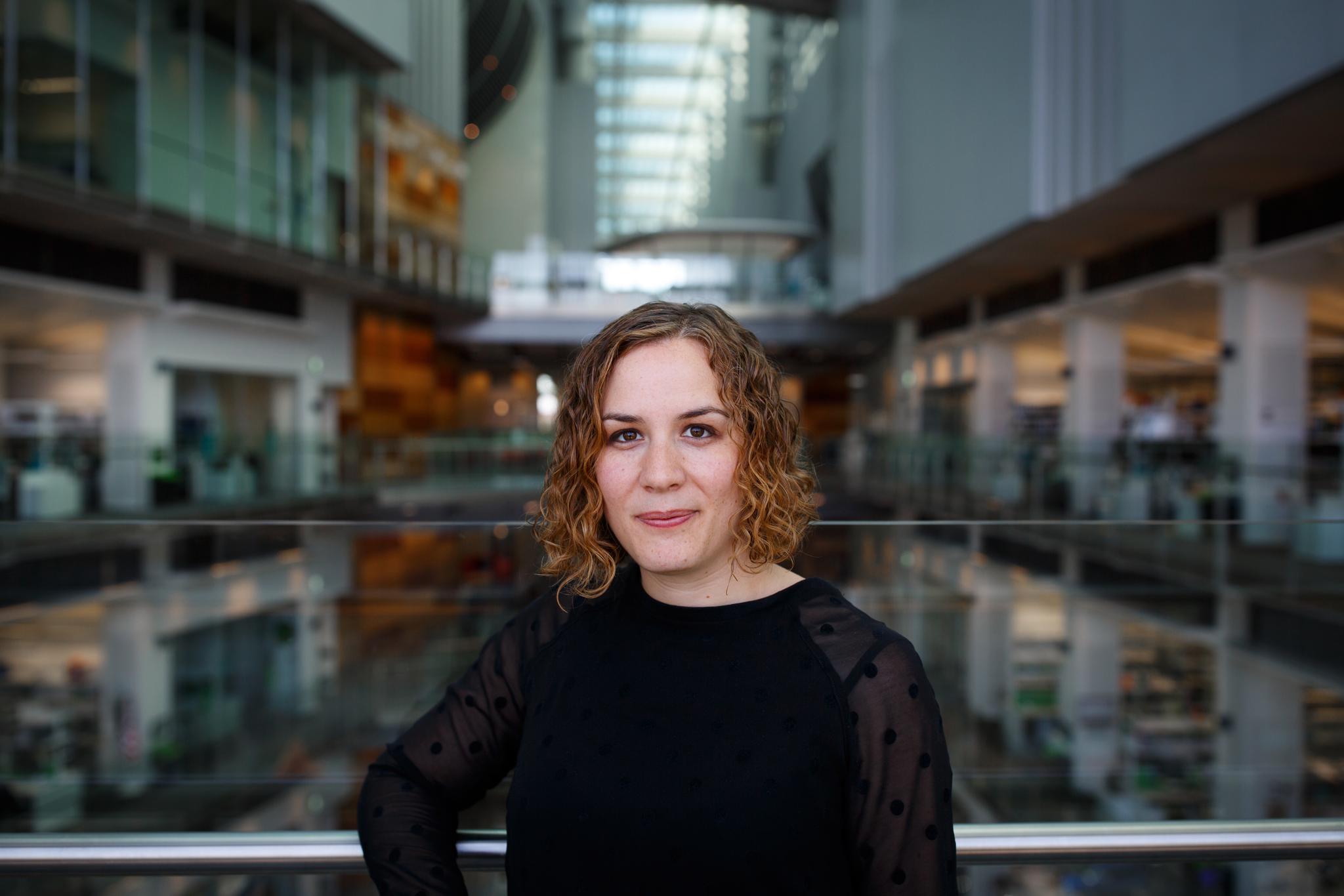 Sofía Muñoz Félix, en el centro de investigación en Londres, el Francis Crick Institute