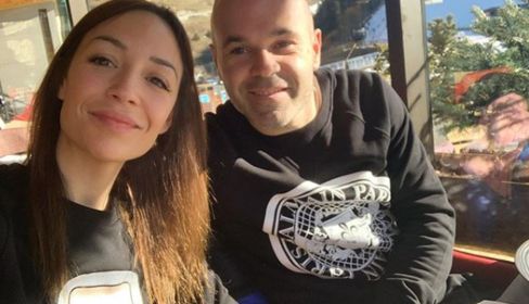 Anna Ortiz y Andrés Iniesta. Foto. Instagram.
