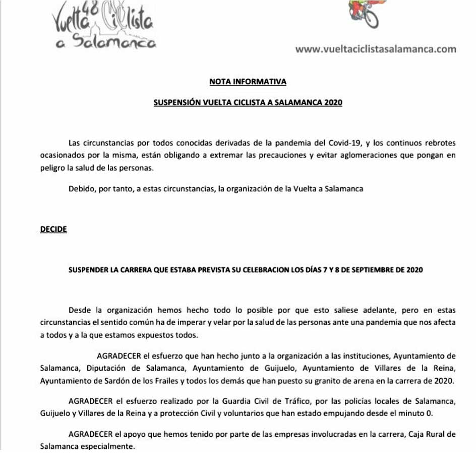 Vuelta Ciclista Salamanca