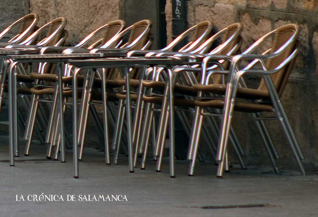 Una terraza recogida. ARCHIVO. 