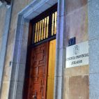 La entrada de la Audiencia Provincial de Salamanca. (Archivo)