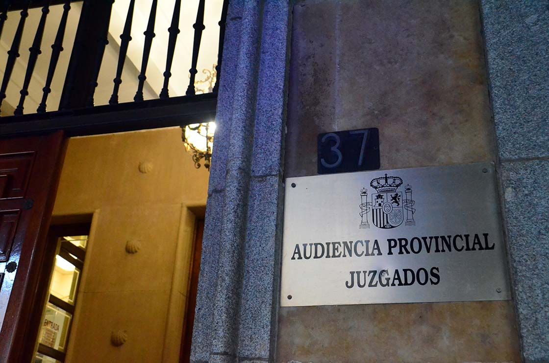 La entrada de la Audiencia Provincial. (Archivo) La entrada de la Audiencia Provincial. (Archivo)