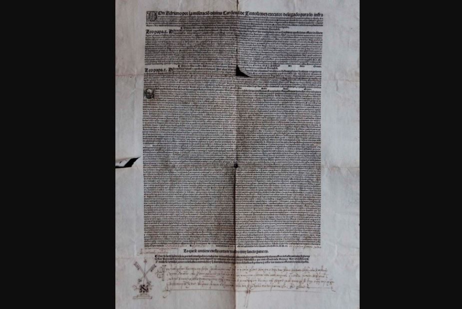 El documento restaurado.