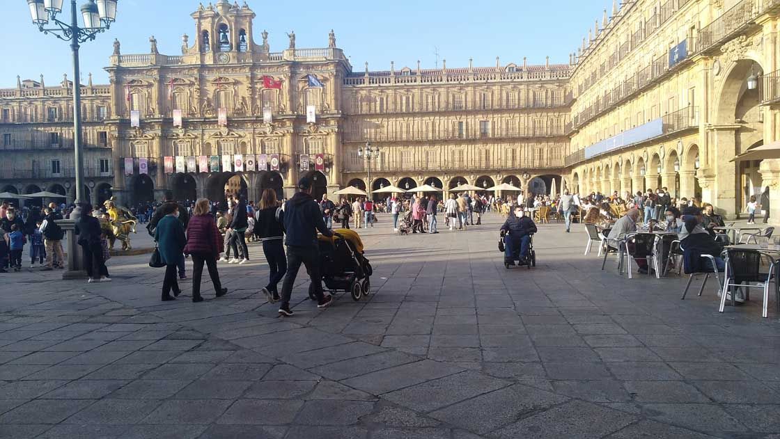 La Plaza Mayor, esta Semana Santa.