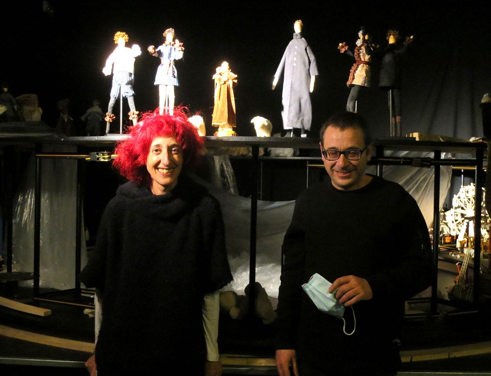 Ana Luz de Andrés y Jaime Santos, de La Chana Teatro.