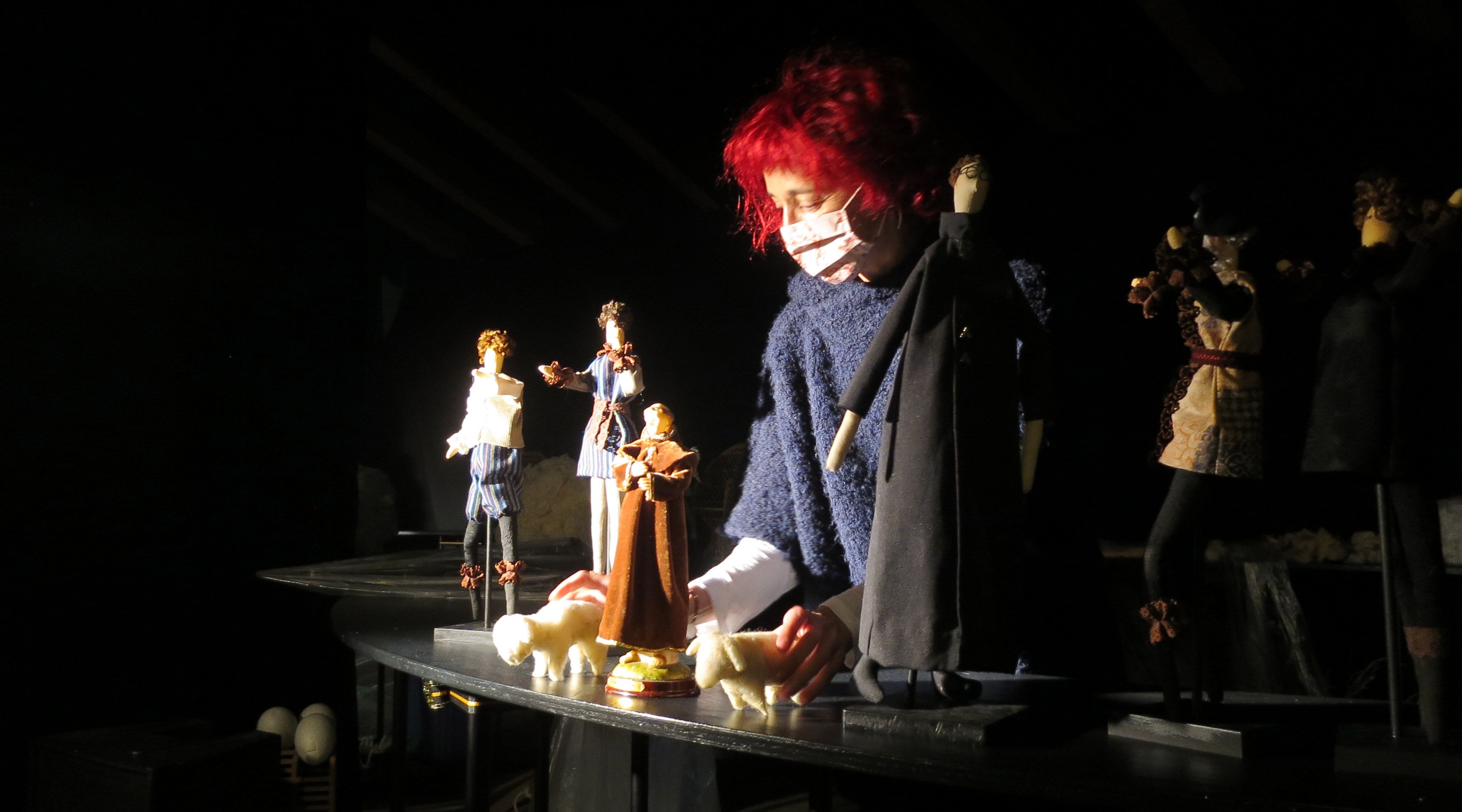 Ana Luz de Andrés, de La Chana Teatro, en el montaje de Los Comuneros.