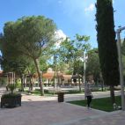 Plaza de Barcelona, en el barrio de Garrido. (Archivo)