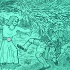 "La furia del sicomoro" (dibujo de E. Jiménez, junio 2021)