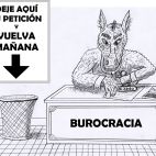 "El iberosuquito burrócrata" (dibujo de E. Jiménez, julio 2021)