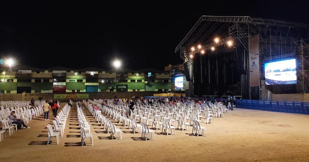 Minutos antes de comenzar el concierto de Pitingo. Foto: Almudena Iglesias Martín