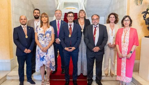 Los concejales socialistas del Ayuntamiento de Salamanca. Twitter.