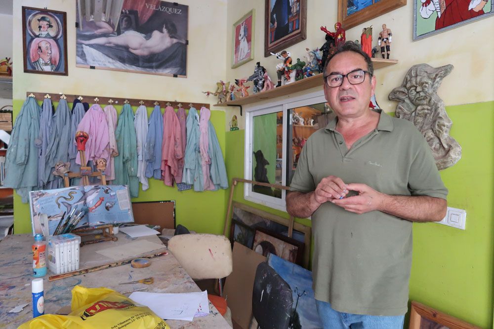 Chema Martín, pintor, escultor y responsable de la academia Cibeles.