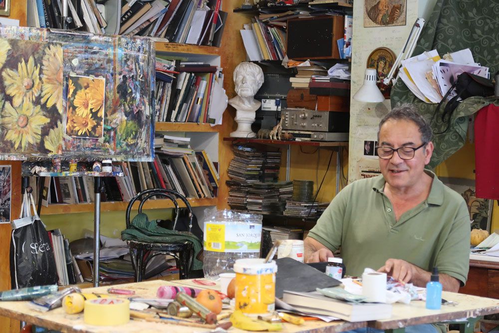 Chema Martín, pintor, escultor y responsable de la academia Cibeles.