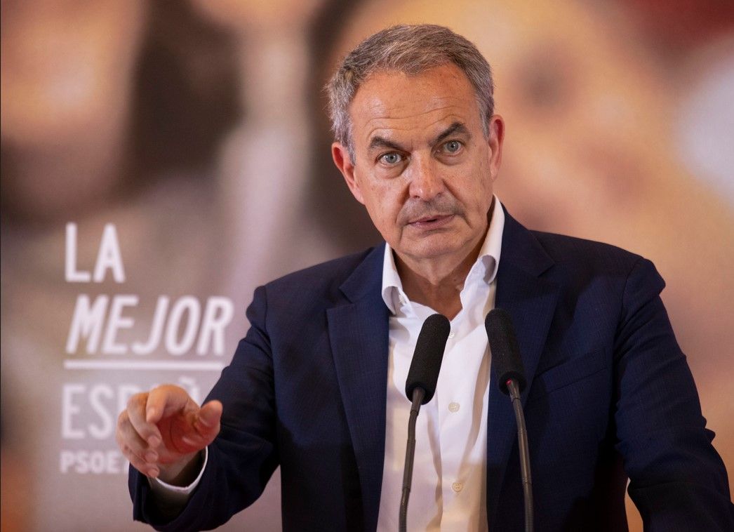 José Luis Rodríguez Zapatero, este miércoles en Salamanca. José Luis Rodríguez Zapatero, este miércoles en Salamanca.