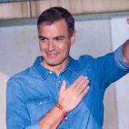 Pedro Sánchez tras ganar las elecciones de 2023.
