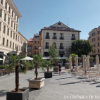 Sombra solo en los bares y restaurantes de Poeta Iglesias. (Archivo)