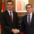 Pedro Sánchez y Feijóo, en 2023.