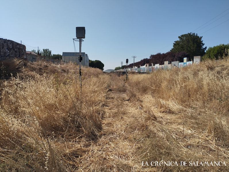 Un tramo de la vía Ruta de la Plata en las inmediaciones de Salamanca.