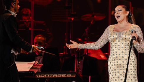 Isabel Pantoja, durante uno de sus conciertos. Foto: Instagram.