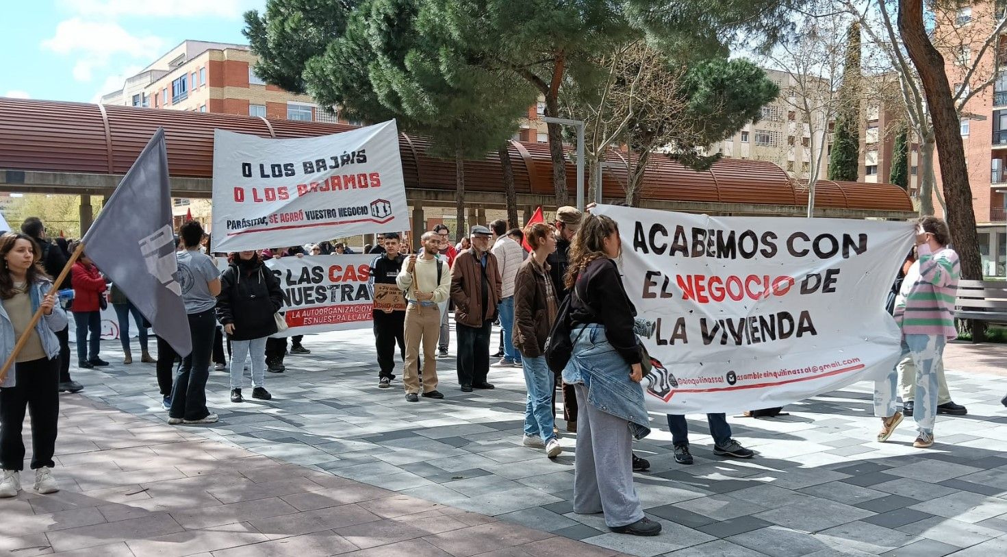 La cabeza de la manifestación. (Foto: Pablo de la Peña)