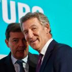 Mañueco y Feijóo, en junio. (Ical)