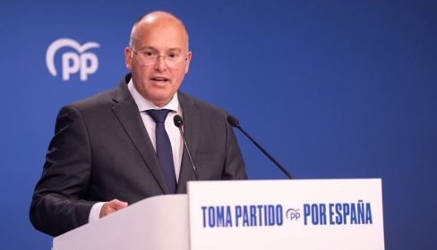 Miguel Tellado, secretario general del PP, este lunes.