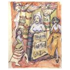 Los personajes salen de los libros. (Obra de Chema Martín)