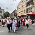 Procesión de la imagen de Santa Marta 2024.